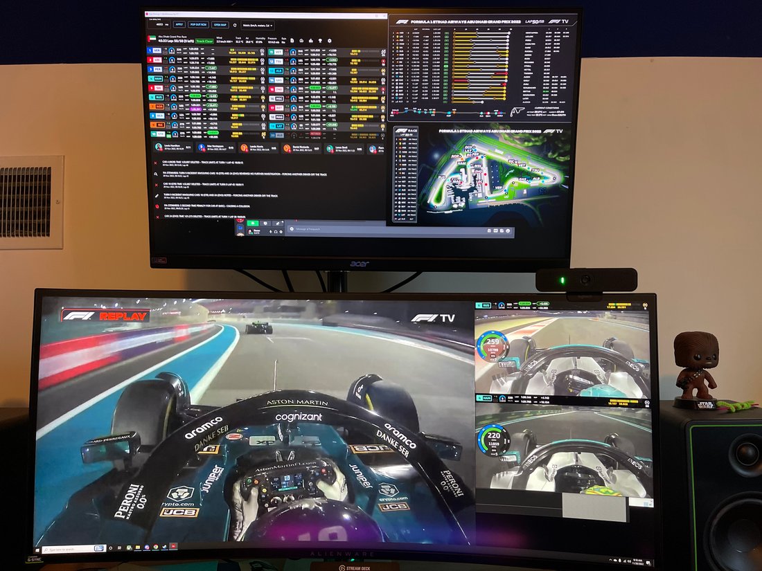 Donar's viewing setup