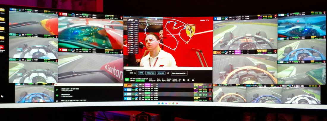 Ehsan "RacingPrincipal" Momeni's viewing setup