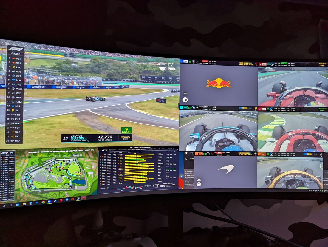 Ruuncruiser's viewing setup